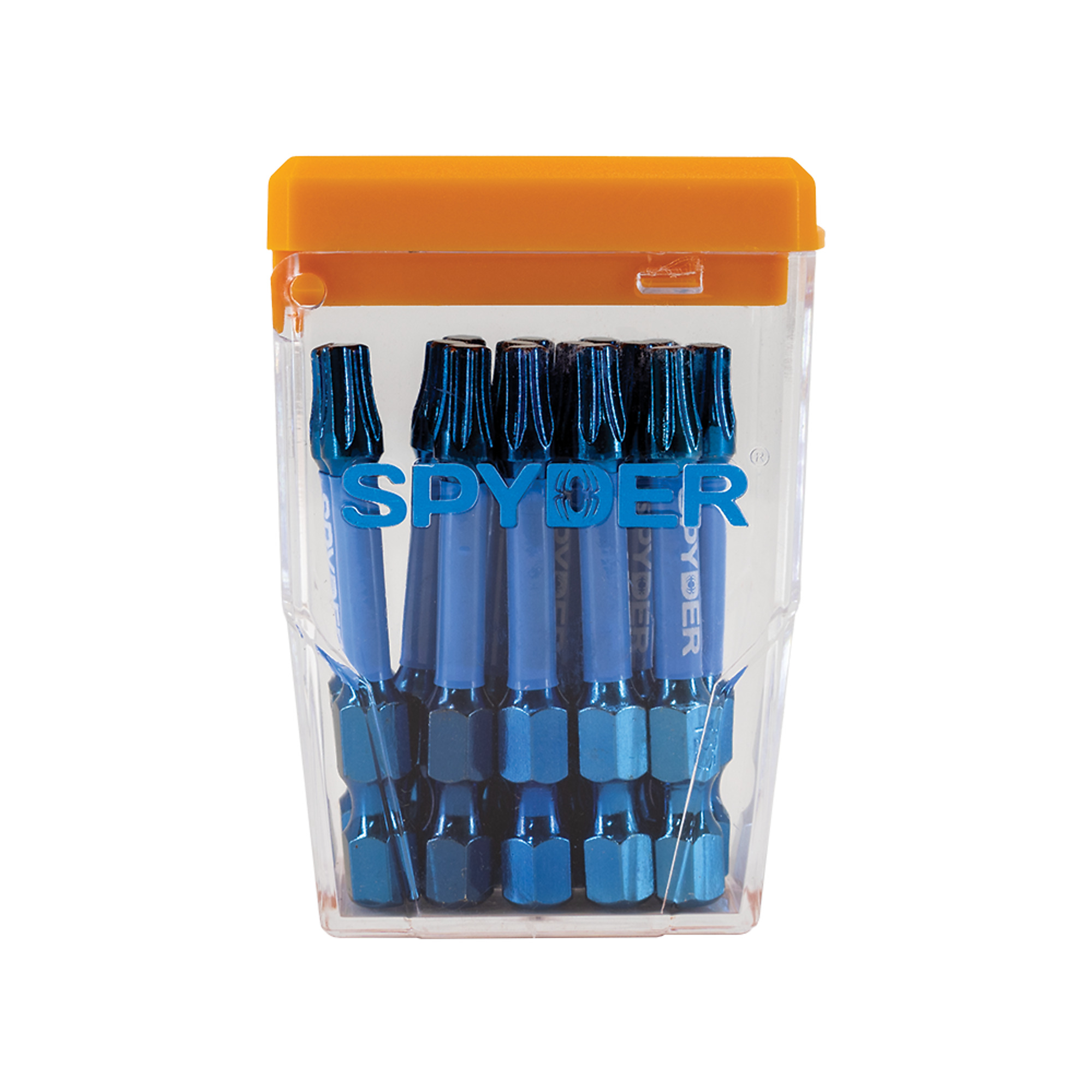SPYDER Stinger™, 15Pc 1/4in. X 2in. Mach-Blue Impact Driver Bit, T25 Included (qty.) 15 Model# 19076